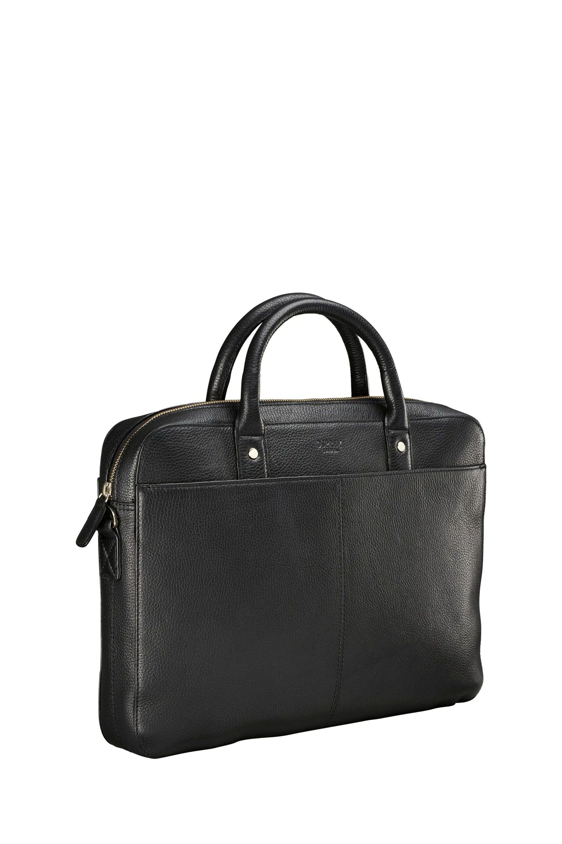 Buy OSPREY LONDON The Jacob Leather Black Laptop Bag from the Next UK online shop