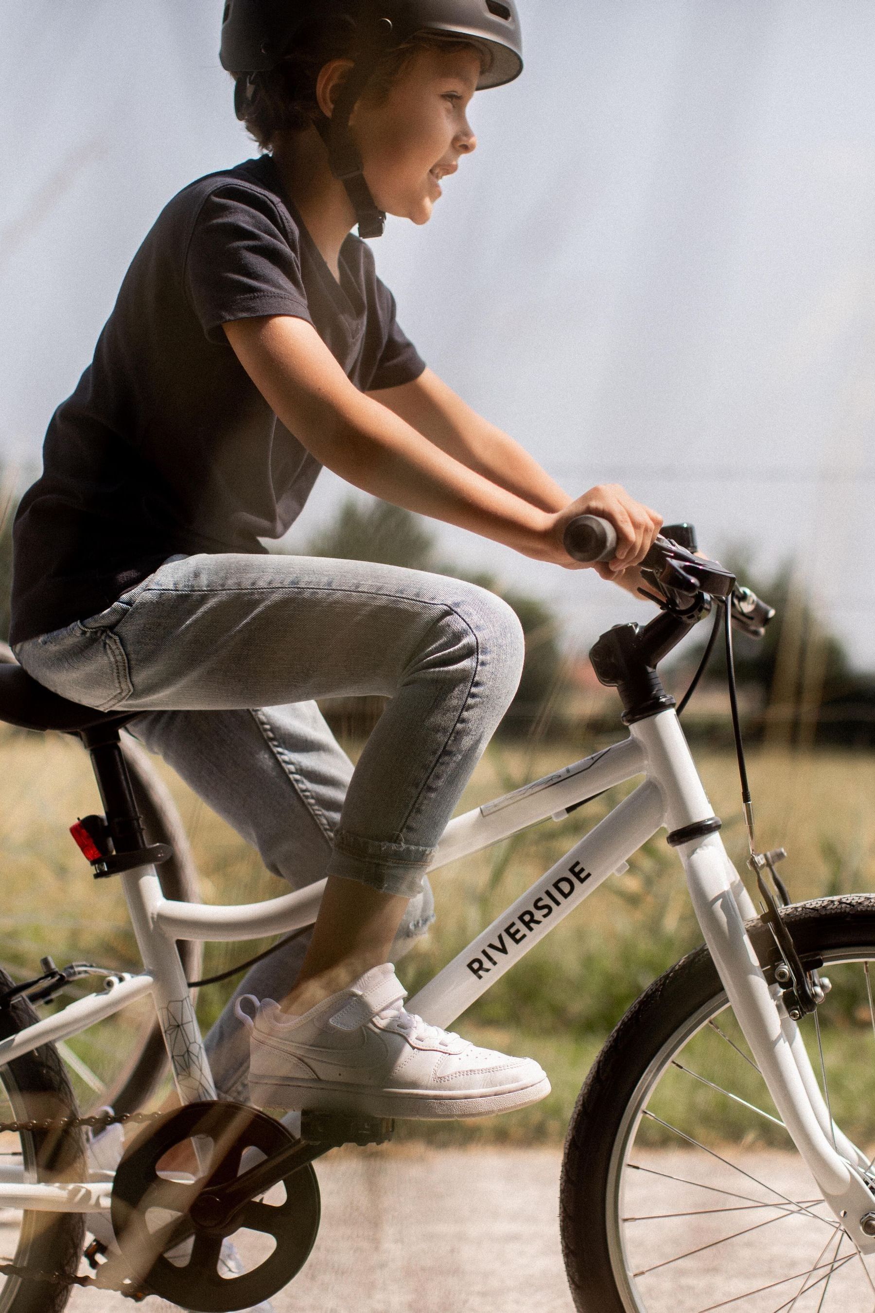 Buy Decathlon Kids 20 Inch White Riverside 100 Hybrid Bike from the Next UK online shop