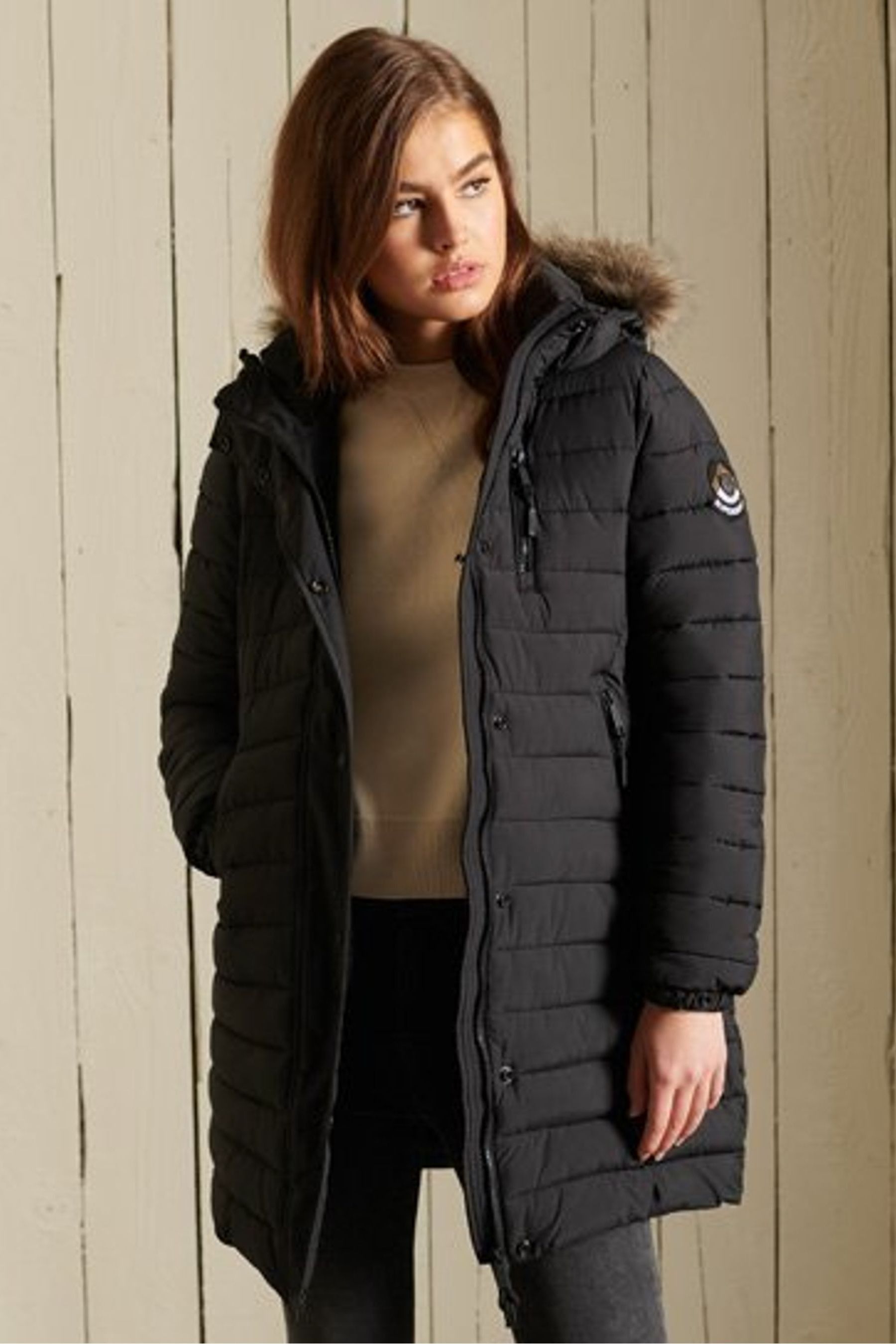 Buy Superdry Black Super Fuji Jacket from Next Luxembourg