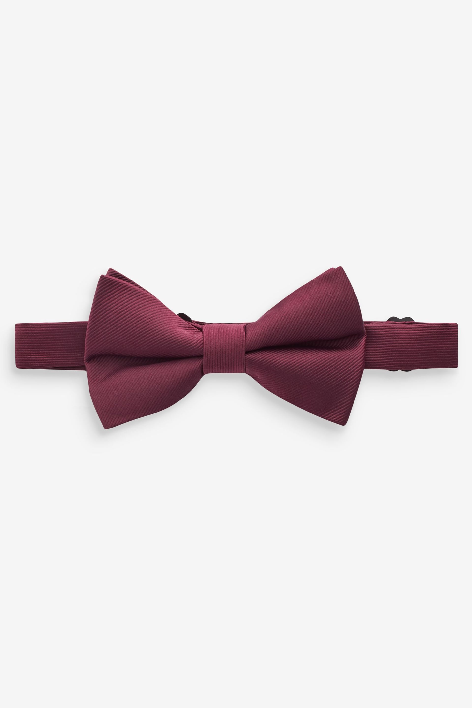 Burgundy Red Recycled Polyester Twill Bow Tie - Image 1 of 7