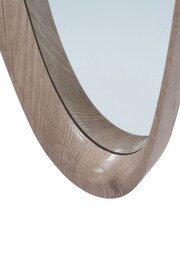 Pacific Natural Wood Veneer Teardrop Shaped Mirror - Image 2 of 3