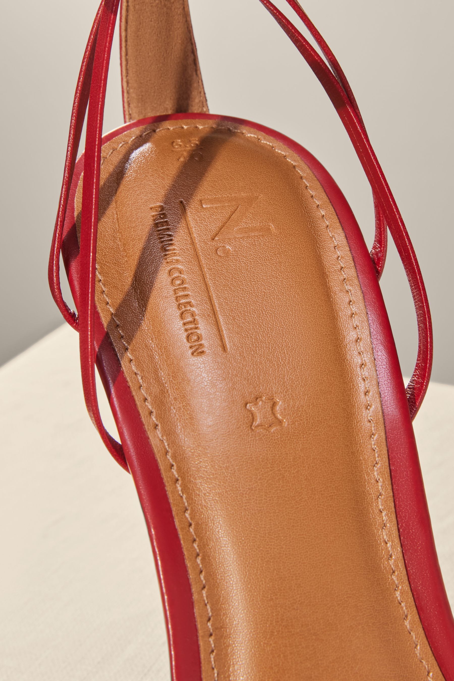 Red cage heels sale
