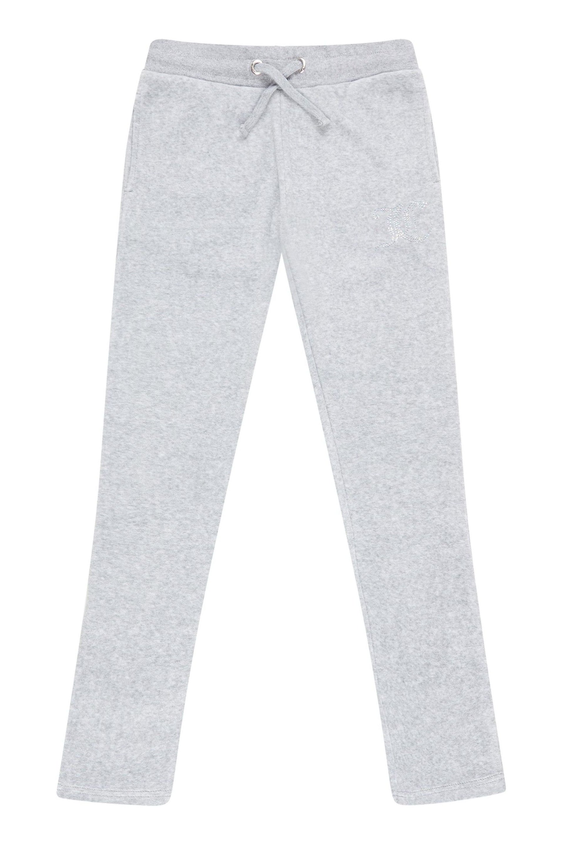 Juicy Couture Diamante Velour Bootcut Joggers - Image 1 of 3