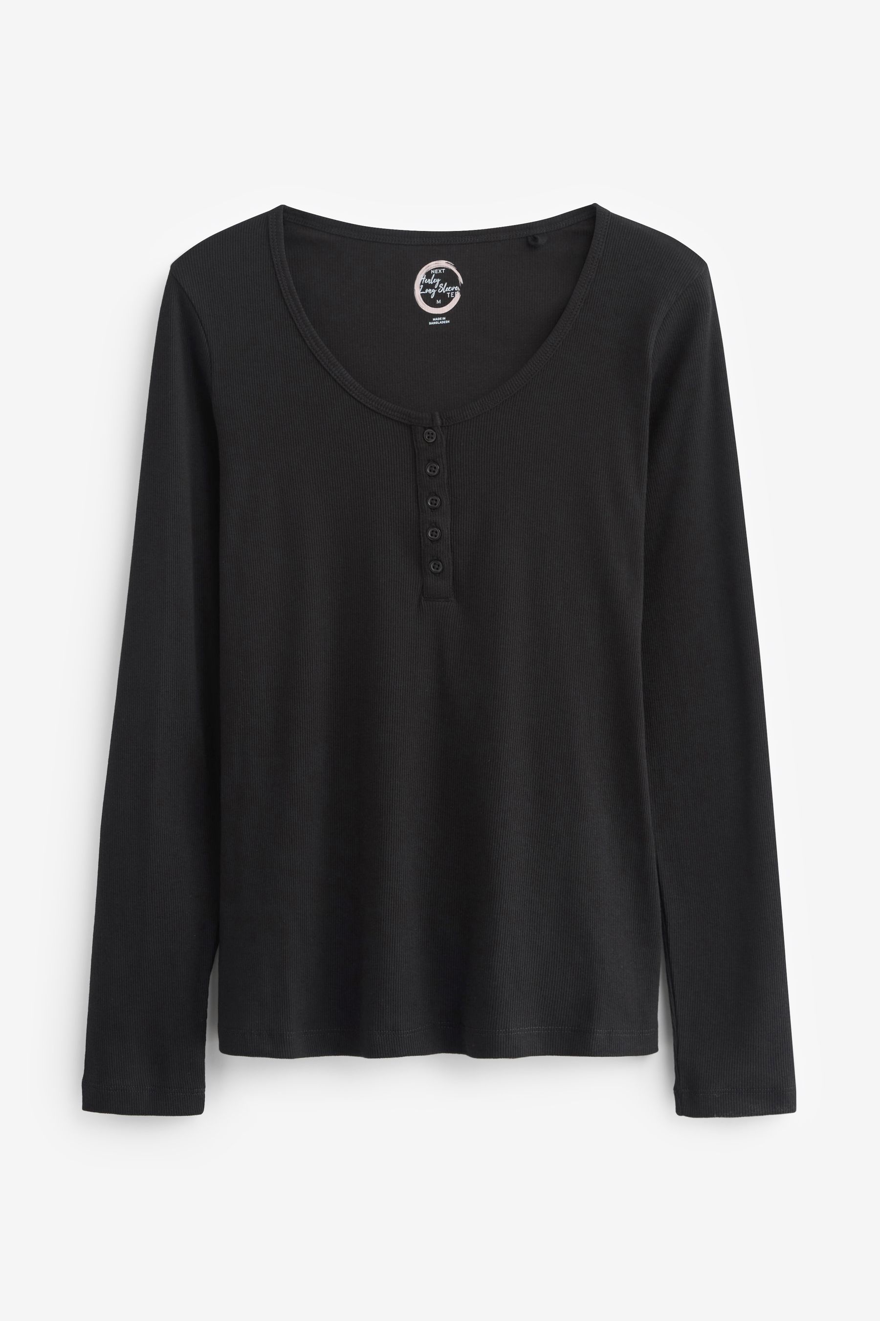 Black henley shirt womens cheap