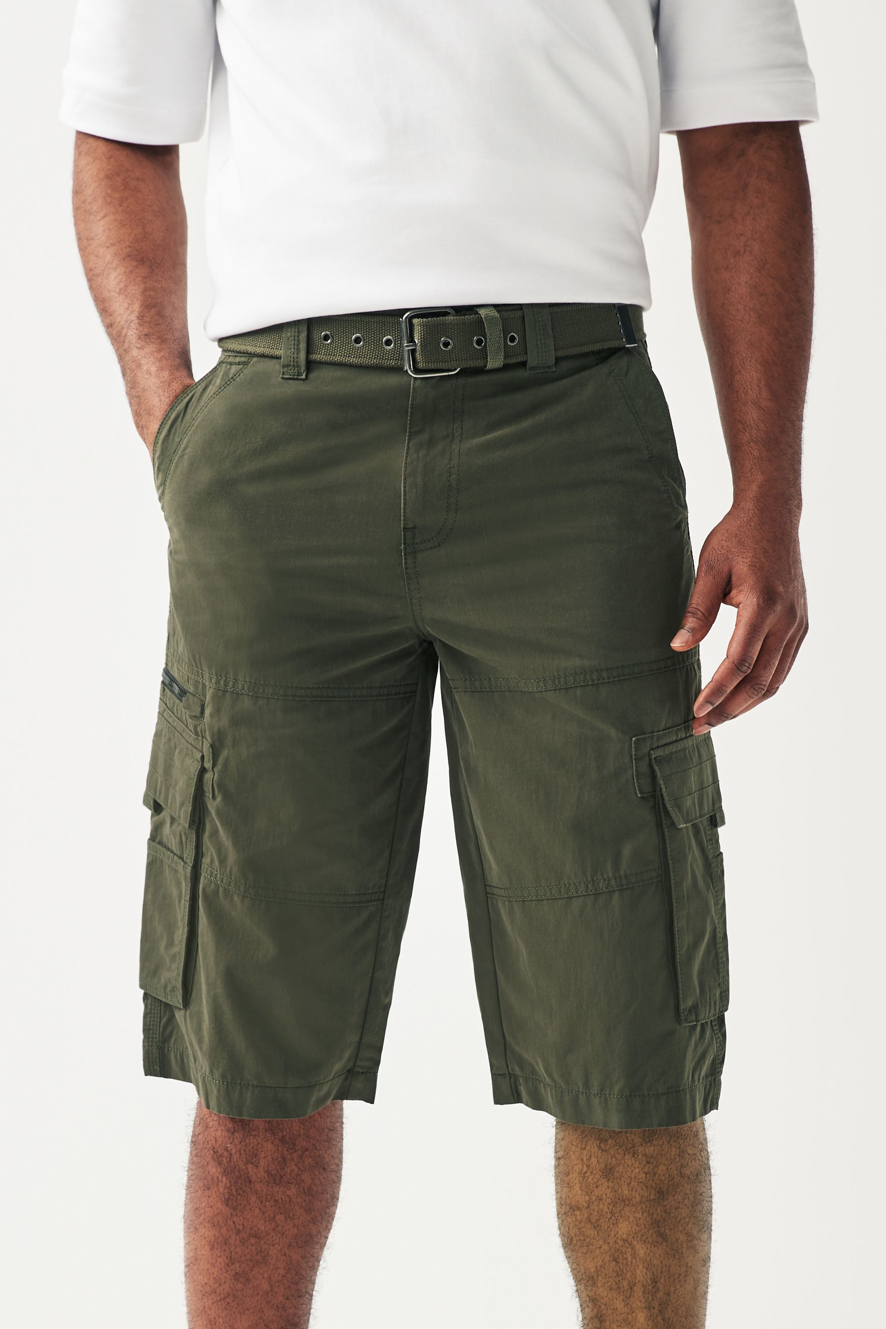 Longer length khaki shorts outlet