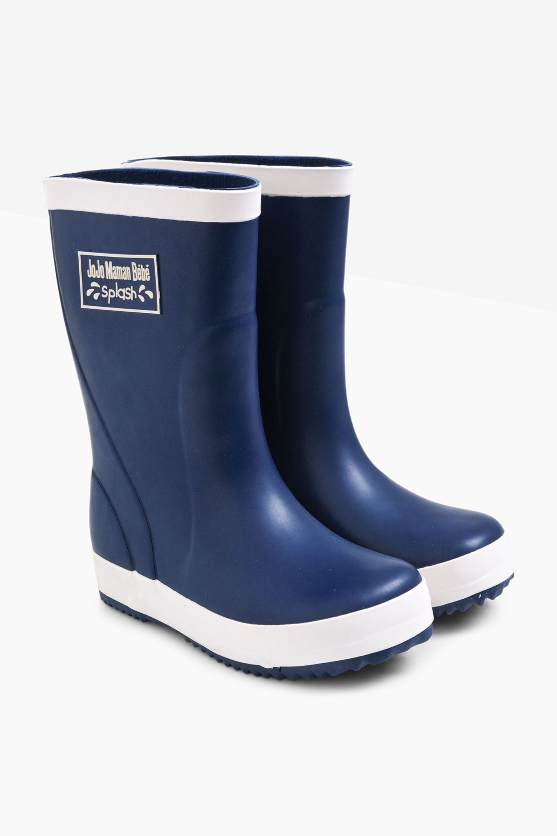 JoJo Maman Bébé Navy Blue Classic Wellies - Image 1 of 3