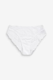 White Extra High Leg Floral Lace Extra High Leg Knickers - Image 6 of 6