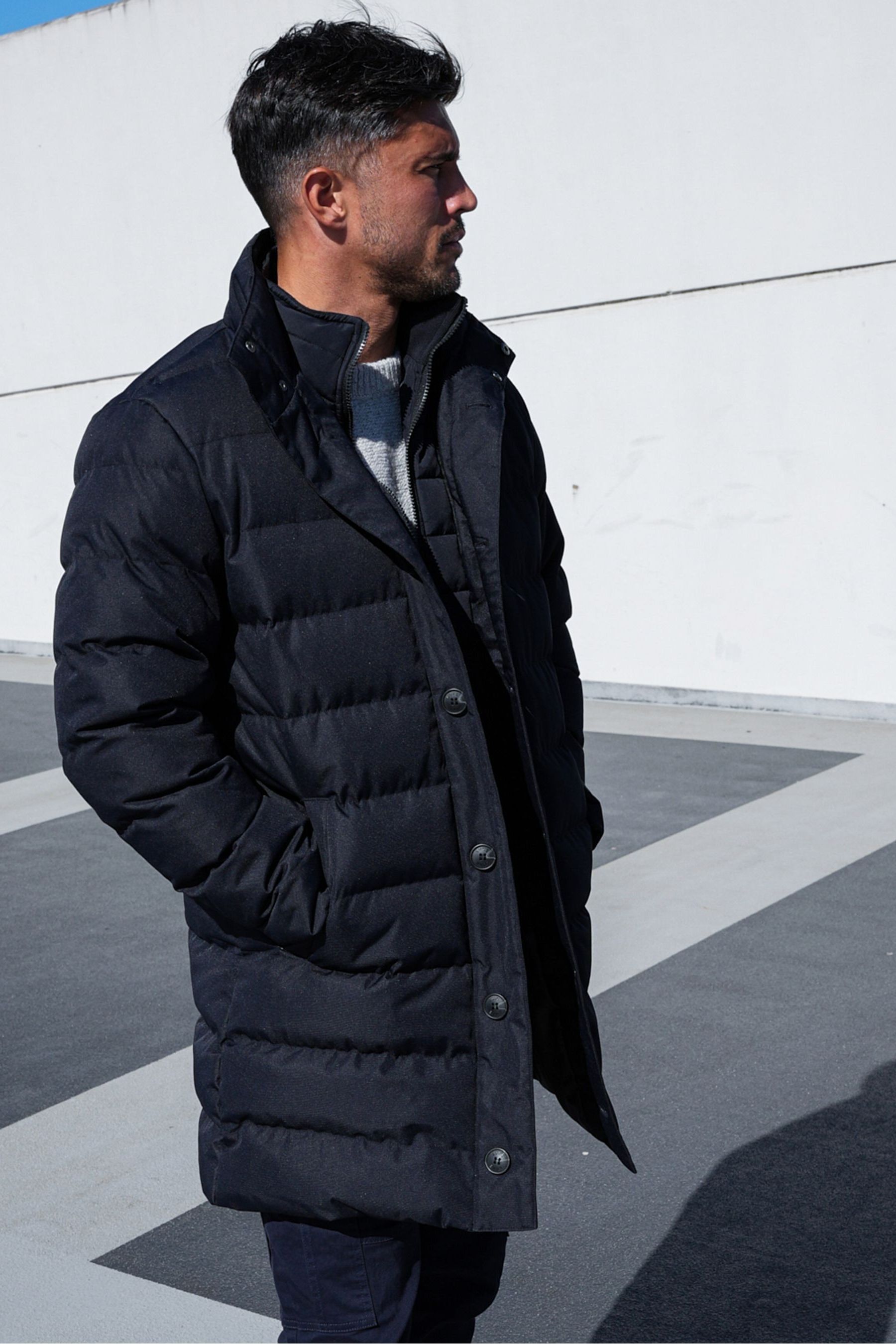 Funnel neck down coat clearance