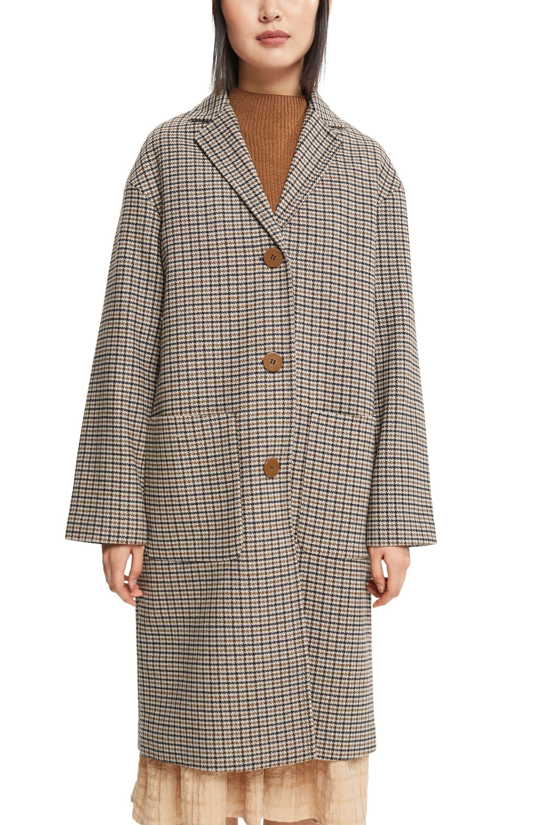 Esprit wool mix coat sales