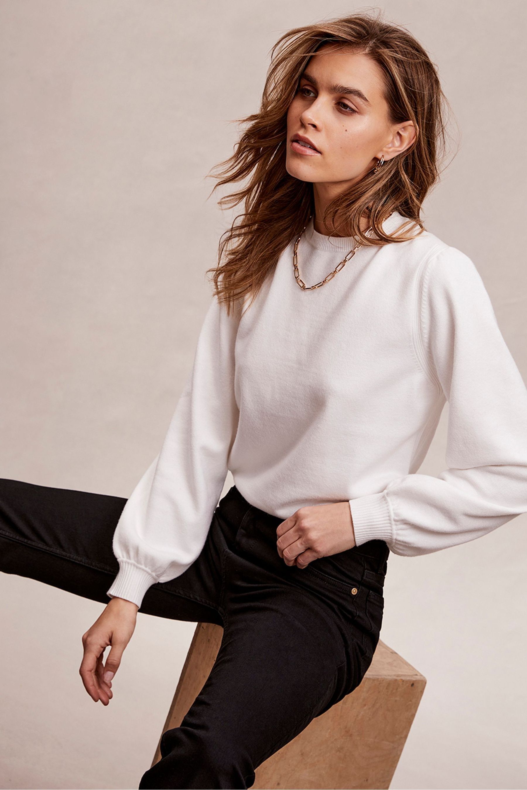 Mint velvet white jumper store