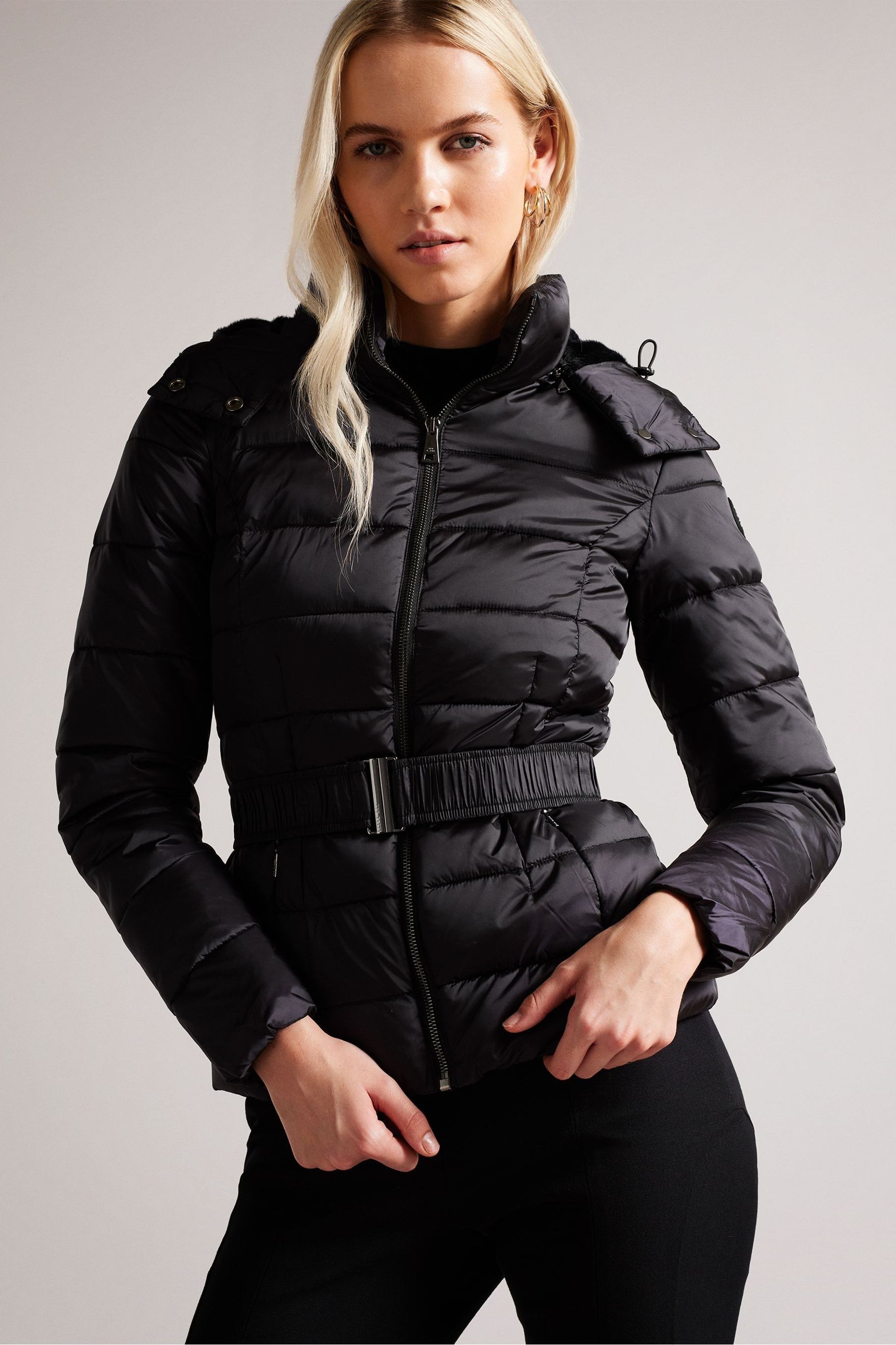 Ted baker ladies leather jacket sale online