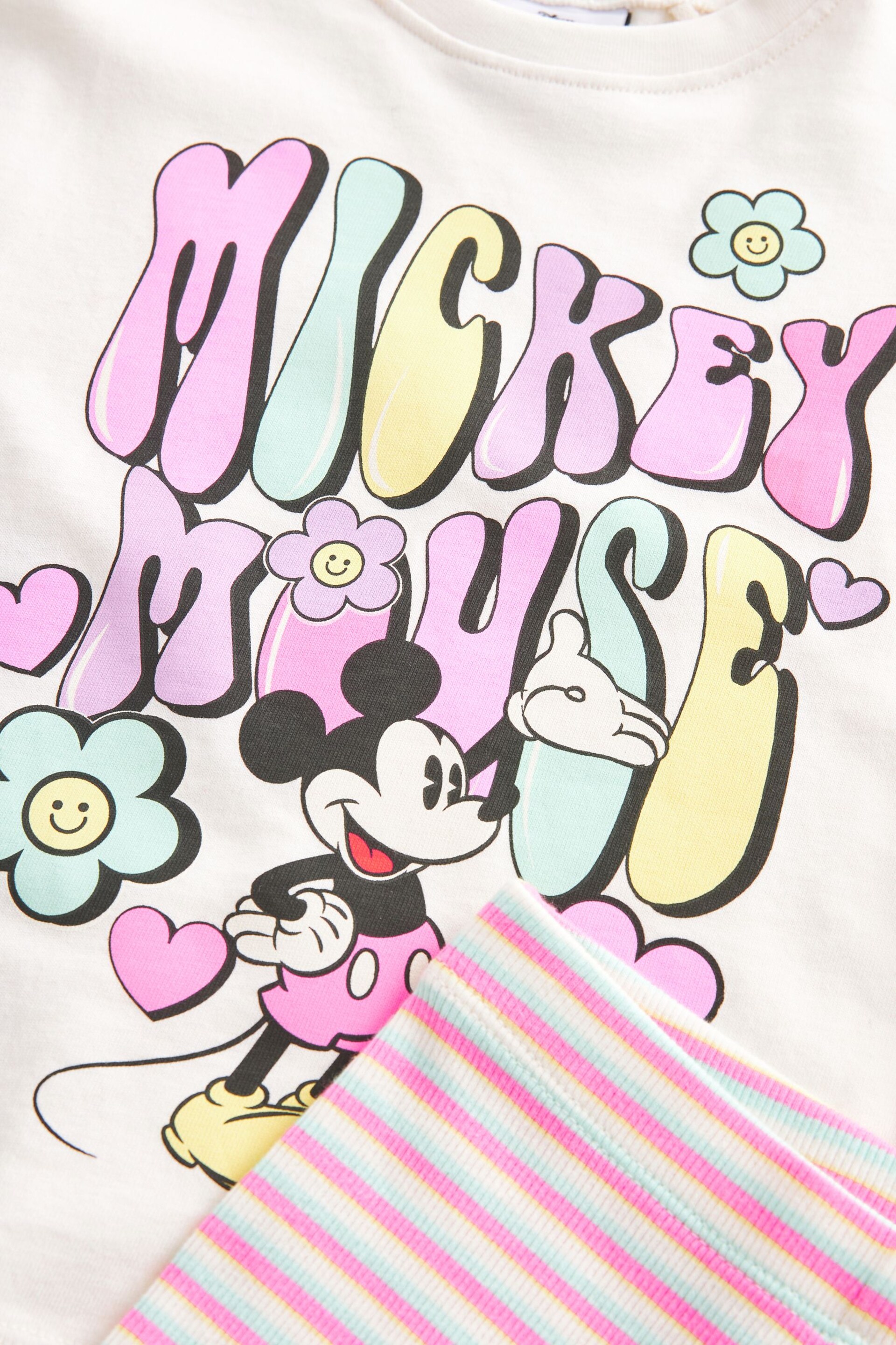 Bright Pink Disney Minnie Mouse T-Shirt and Flare Leggings Set (3mths-7yrs) - Image 10 of 11