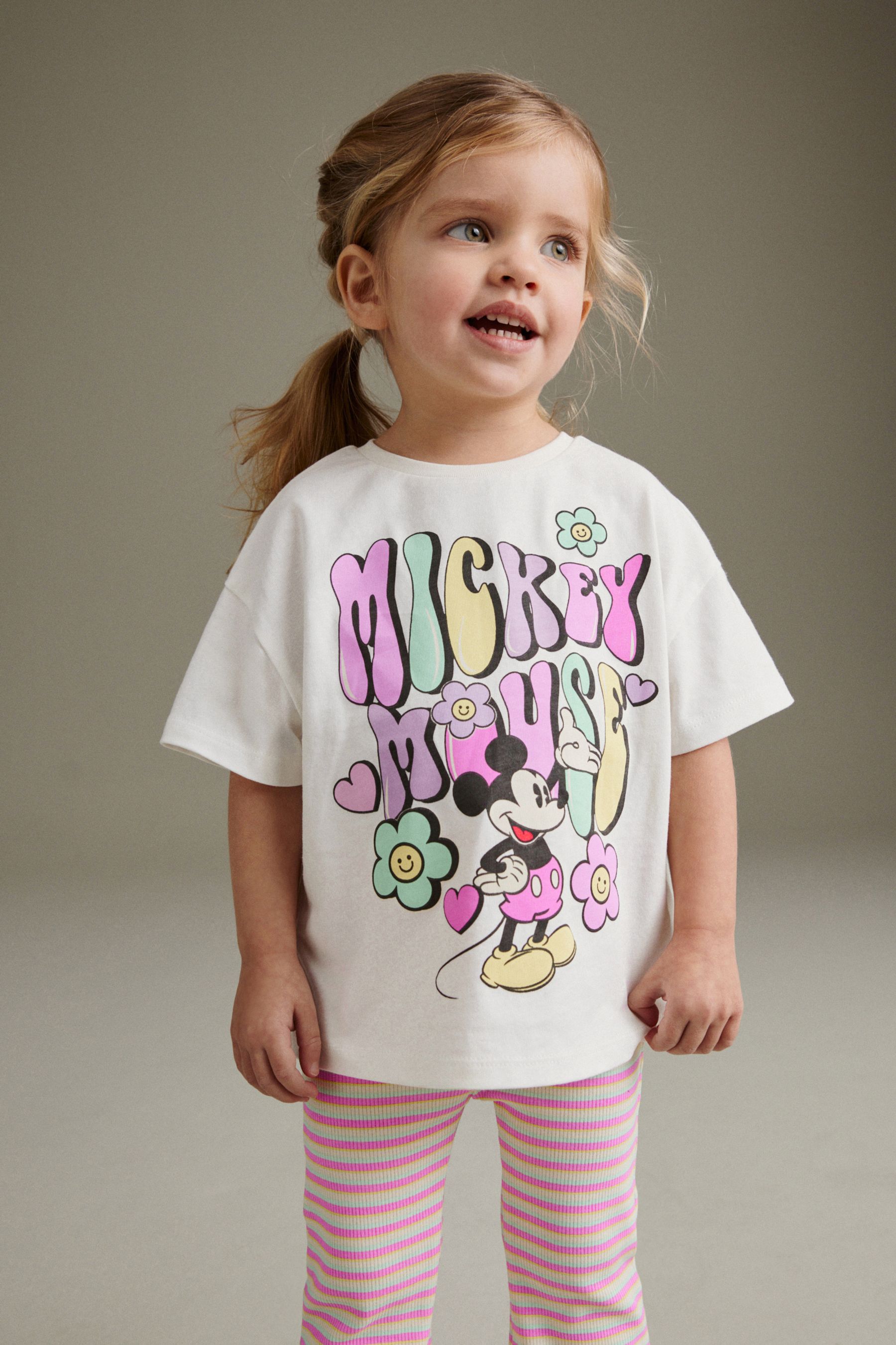 Buy Bright Pink 100 Cotton Disney Minnie Mouse T Shirt and Flare Leggings Set 3mths 7yrs from the Next UK online shop