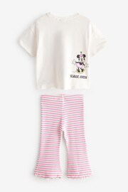 Bright Pink Disney Minnie Mouse T-Shirt and Flare Leggings Set (3mths-7yrs) - Image 9 of 11