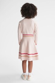 Reiss Pink Edith Junior Knitted Dress - Image 5 of 6