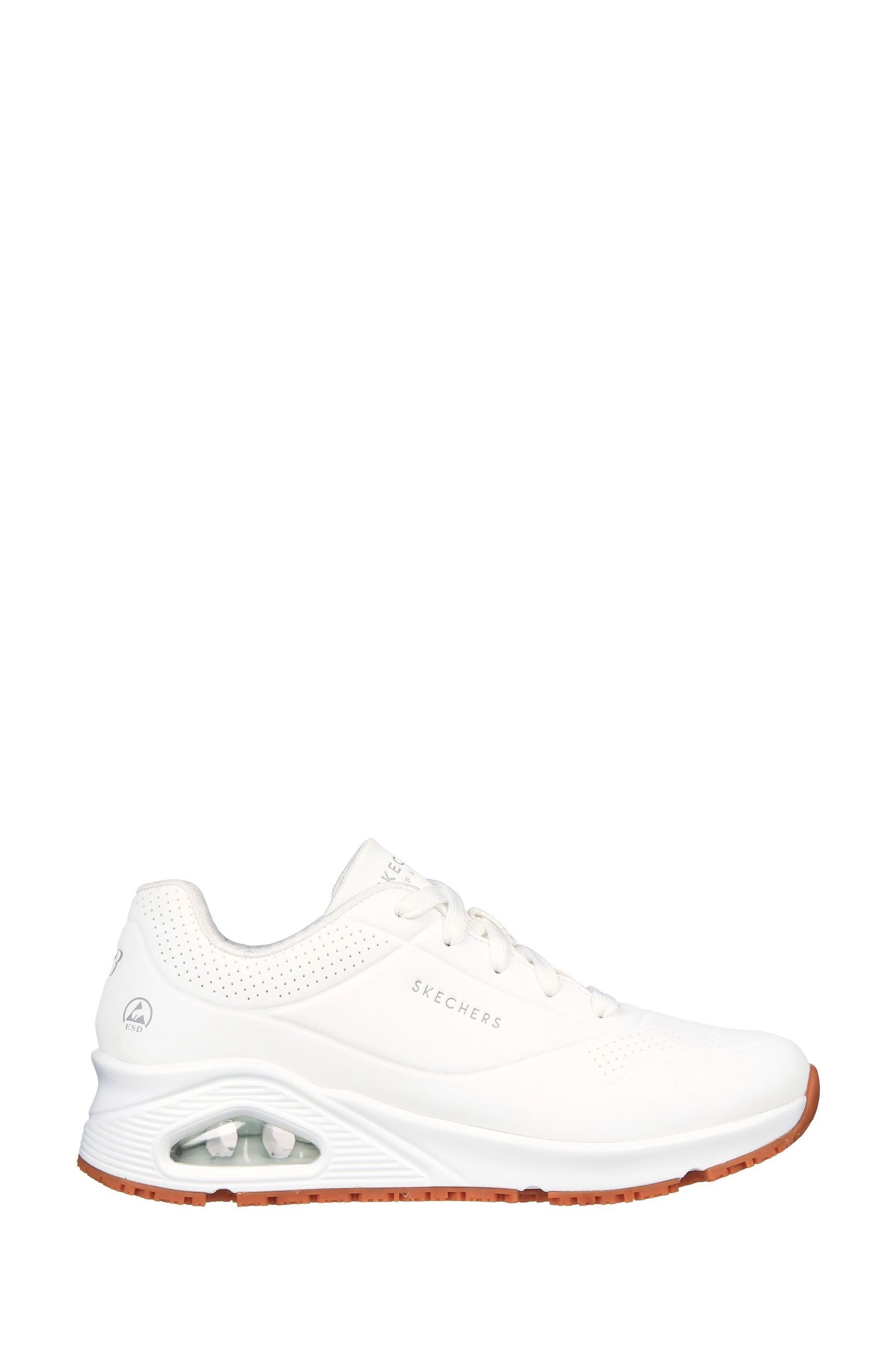 Buy Skechers White Womens Uno Slip Resistant Work Trainers from the Next UK online shop