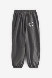 Charcoal Grey Embellished Parachute Cargo Cuffed Trousers (3-16yrs) - Image 2 of 3