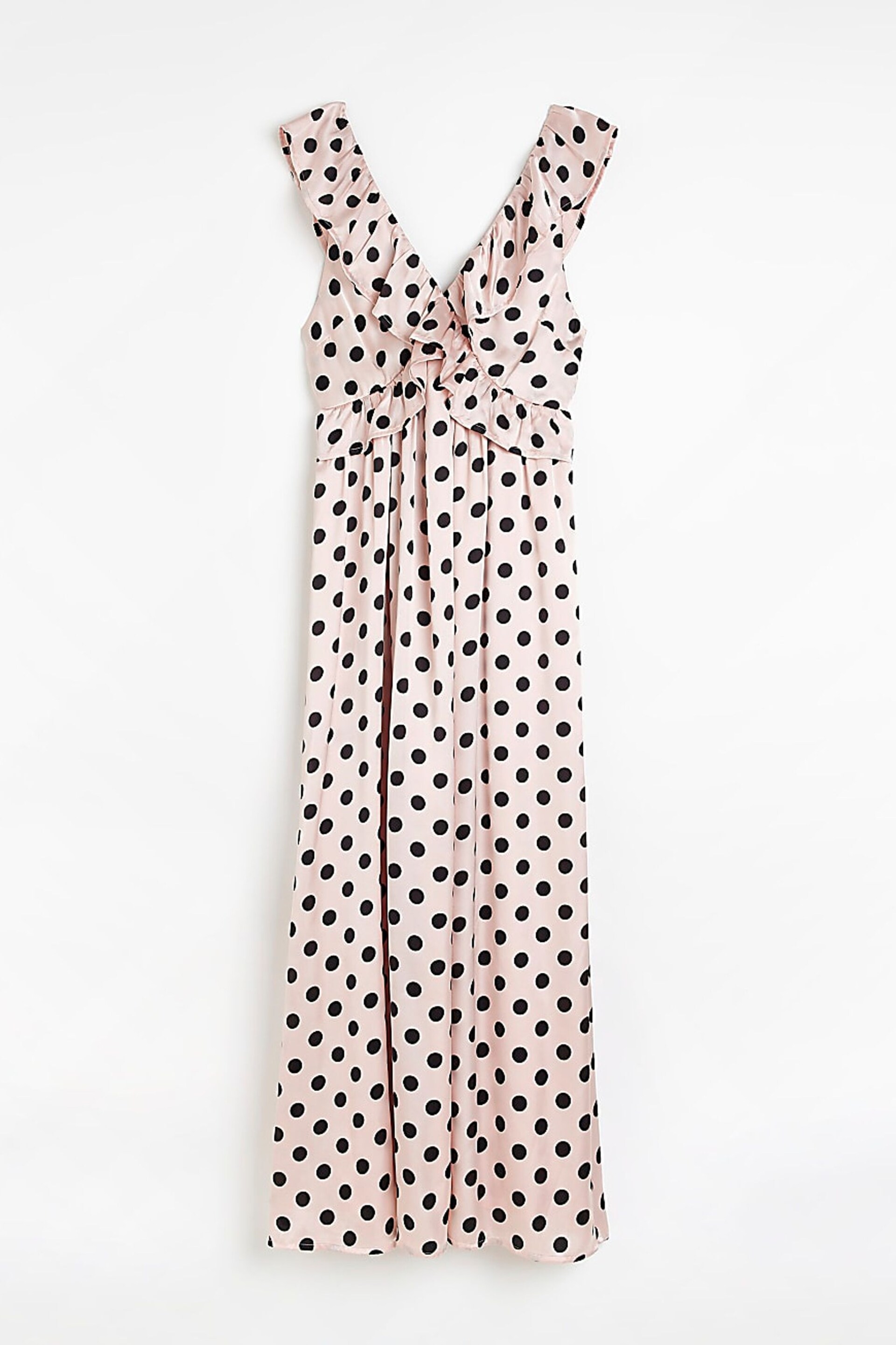 River Island Pink Maxi Ruffle Wrap Dress - Image 5 of 5