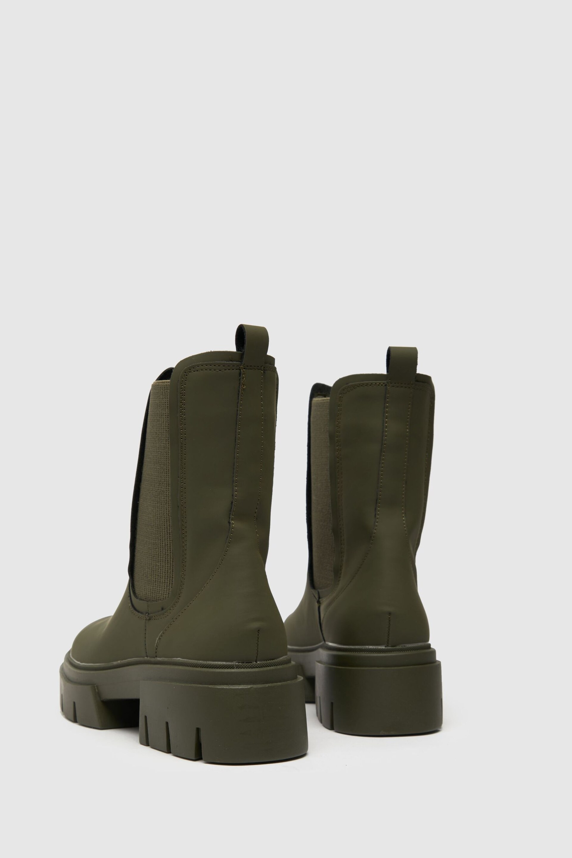 Schuh Green Amaya Chunky Chelsea Boots - Image 3 of 4