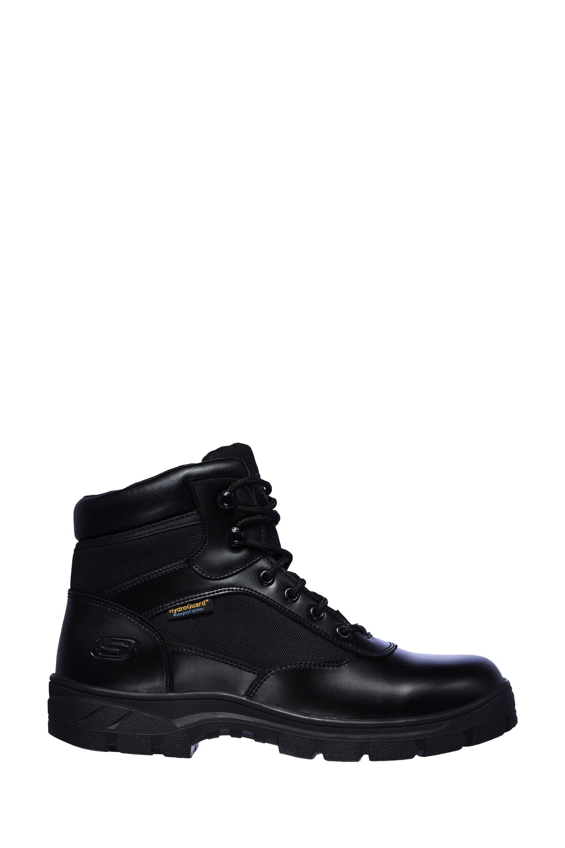 Skechers Black Mens Wascana Benen Waterproof Tactical Slip Resistant Boots