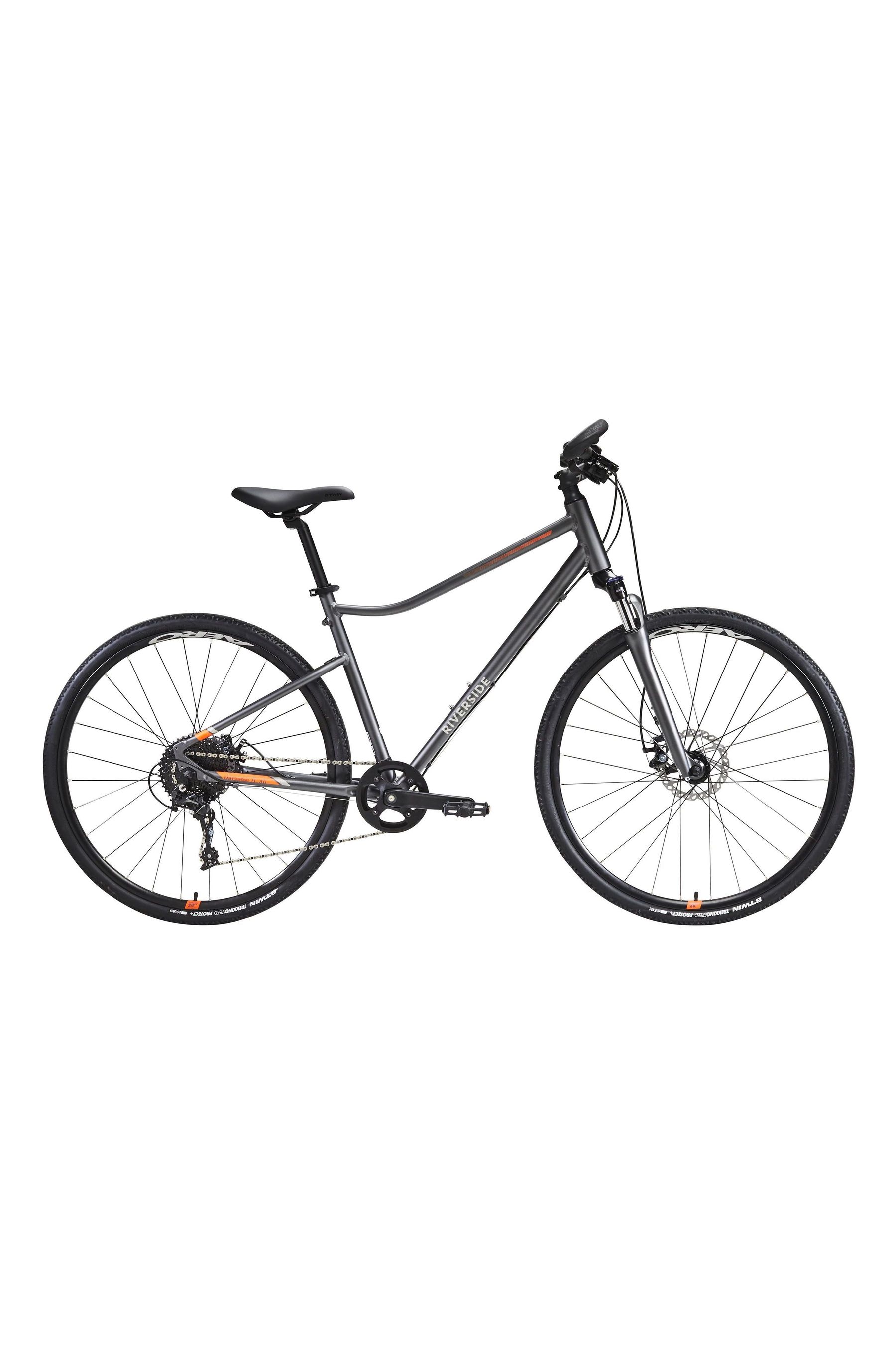 Buy Decathlon Grey Riverside 700 190 201 Cm Hybrid Bike from the Next UK online shop