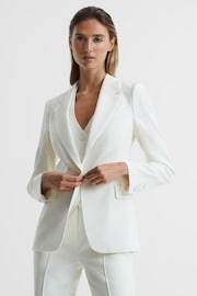 Reiss White Taite Tuxedo Blazer - Image 1 of 7