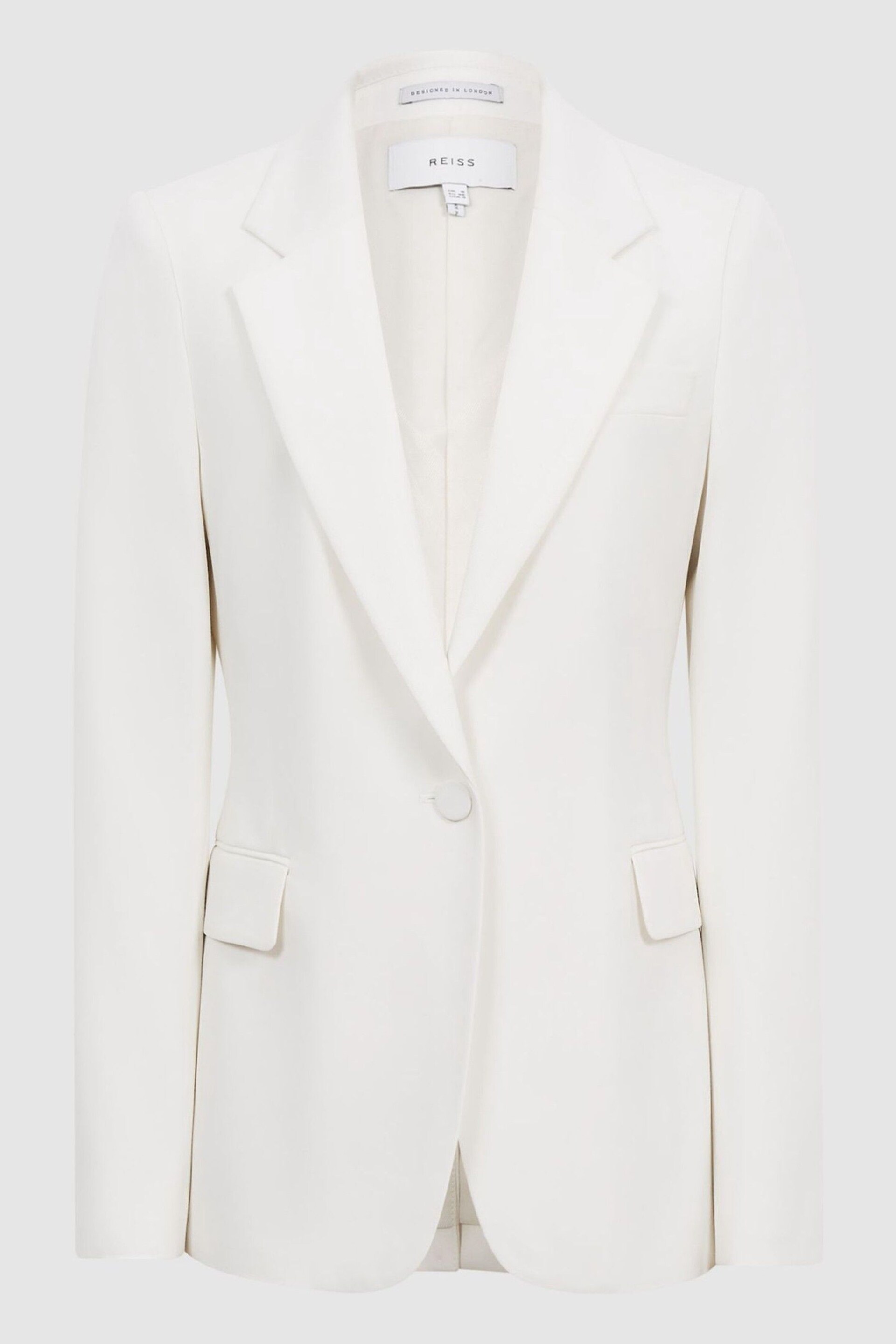 Reiss White Taite Tuxedo Blazer - Image 2 of 7