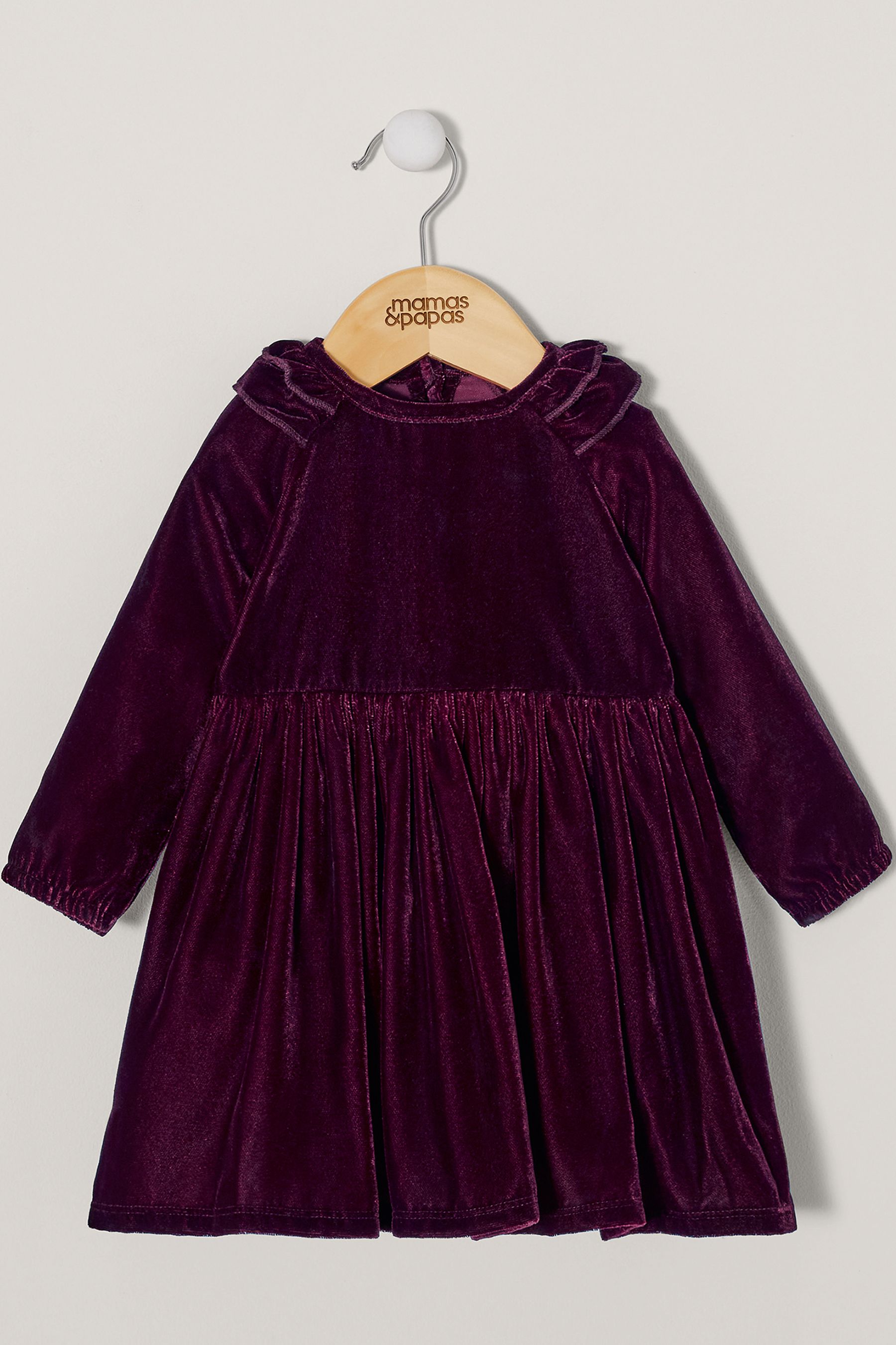 Buy Mamas Papas Red Velour Dress from Next Luxembourg