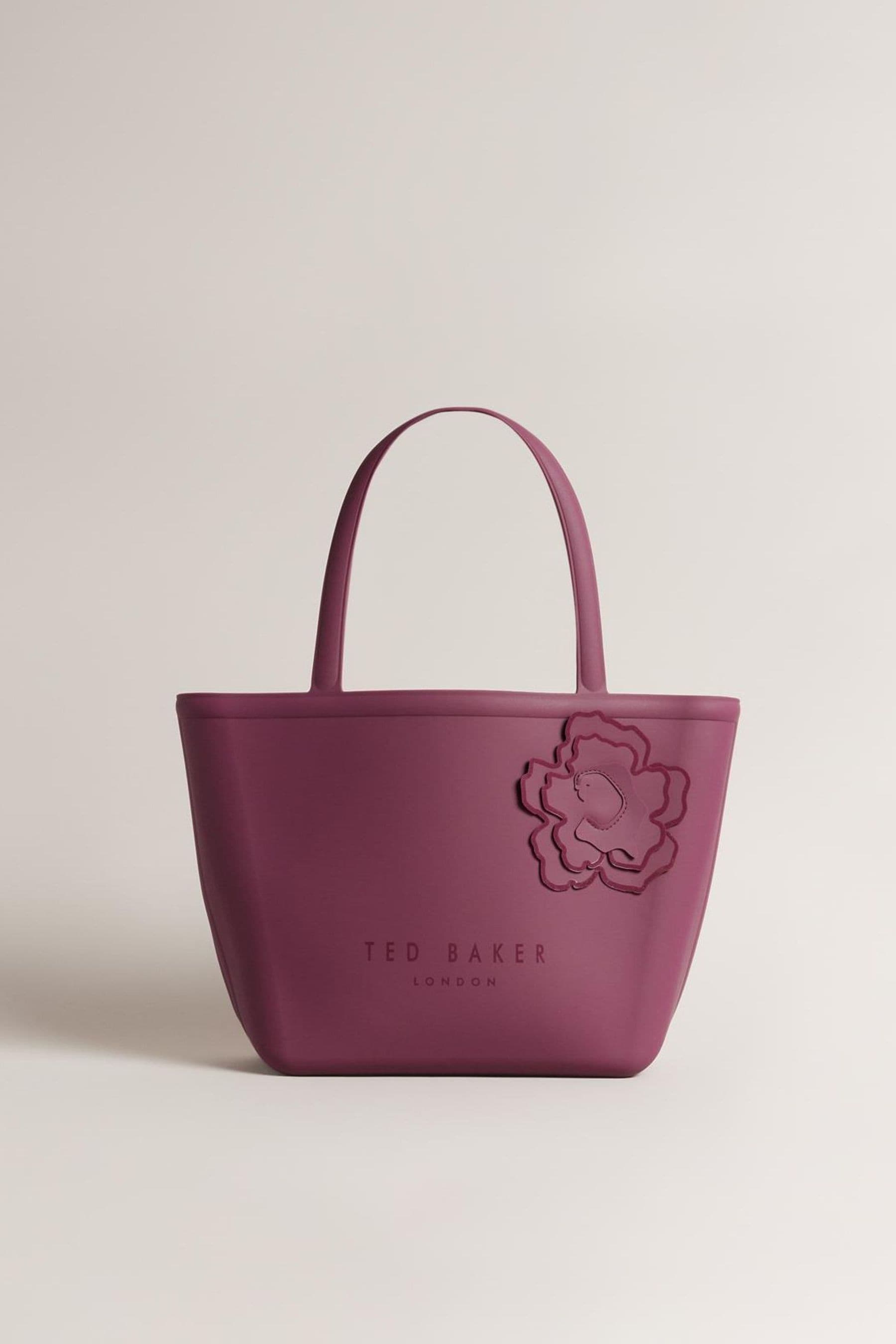 Buy Ted Baker Purple Deep Jellio Flower Small Silicone Tote Bag from Next Germany