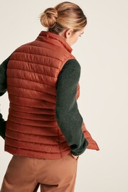 Joules Bramley Red Showerproof Packable Padded Gilet - Image 2 of 6