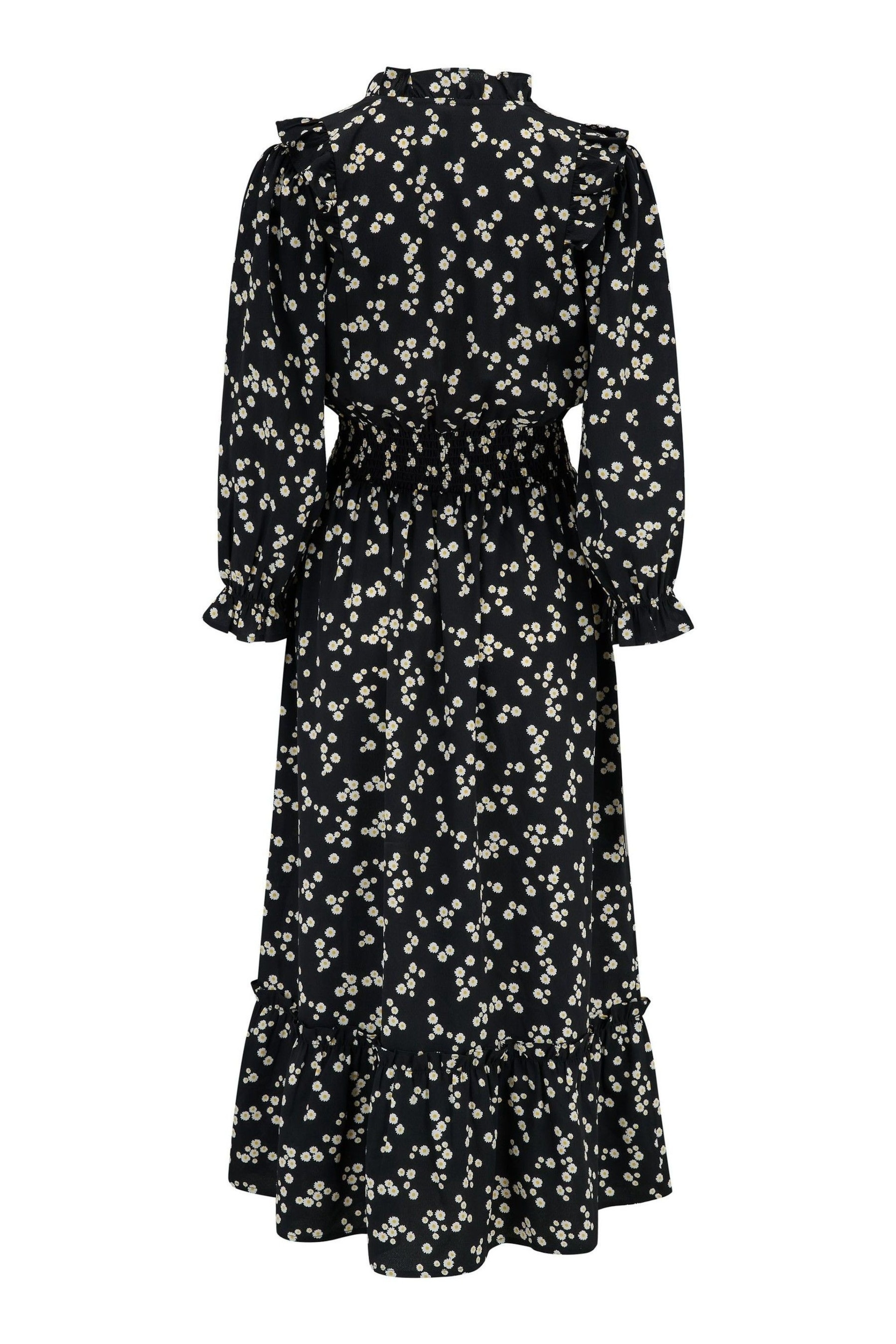Pour Moi Black Daisy Print Maggie Recycled Dress - Image 4 of 4