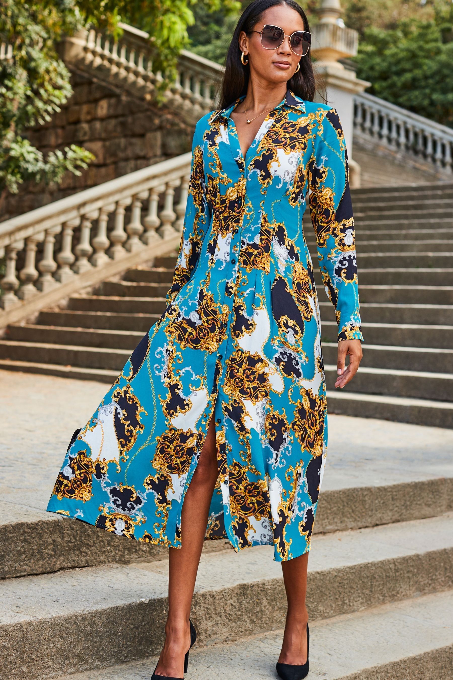 Next scarf print dress online