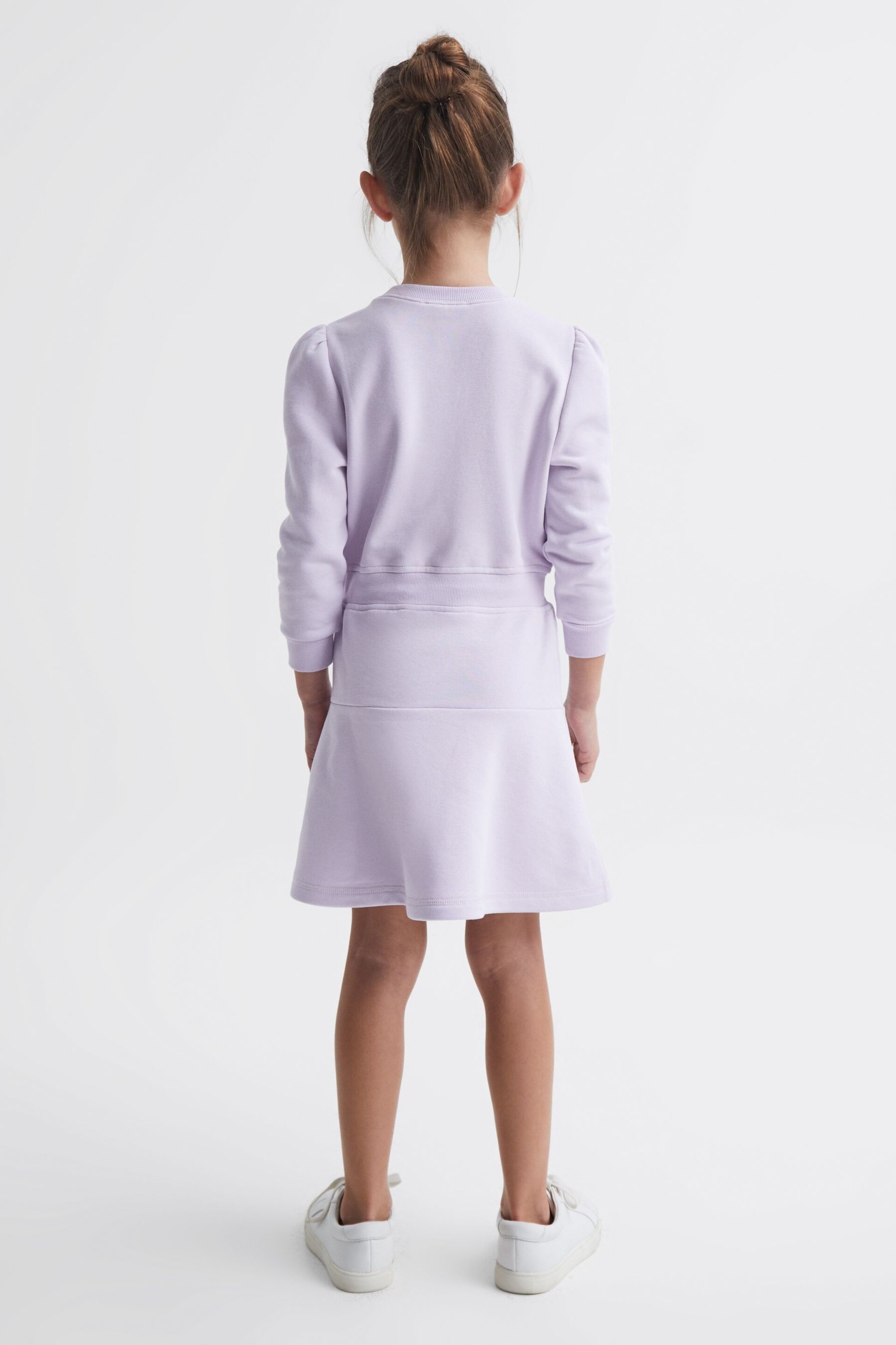 Reiss Lilac Maeve Junior Relaxed Jersey Dress - Image 5 of 7