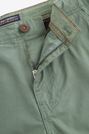 Sage Green Cotton Cargo Shorts - Image 9 of 10
