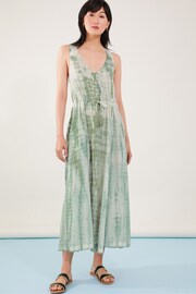 Accessorize Green Cross Back Tie Dye Dress - Image 1 of 4