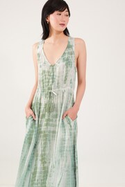 Accessorize Green Cross Back Tie Dye Dress - Image 3 of 4