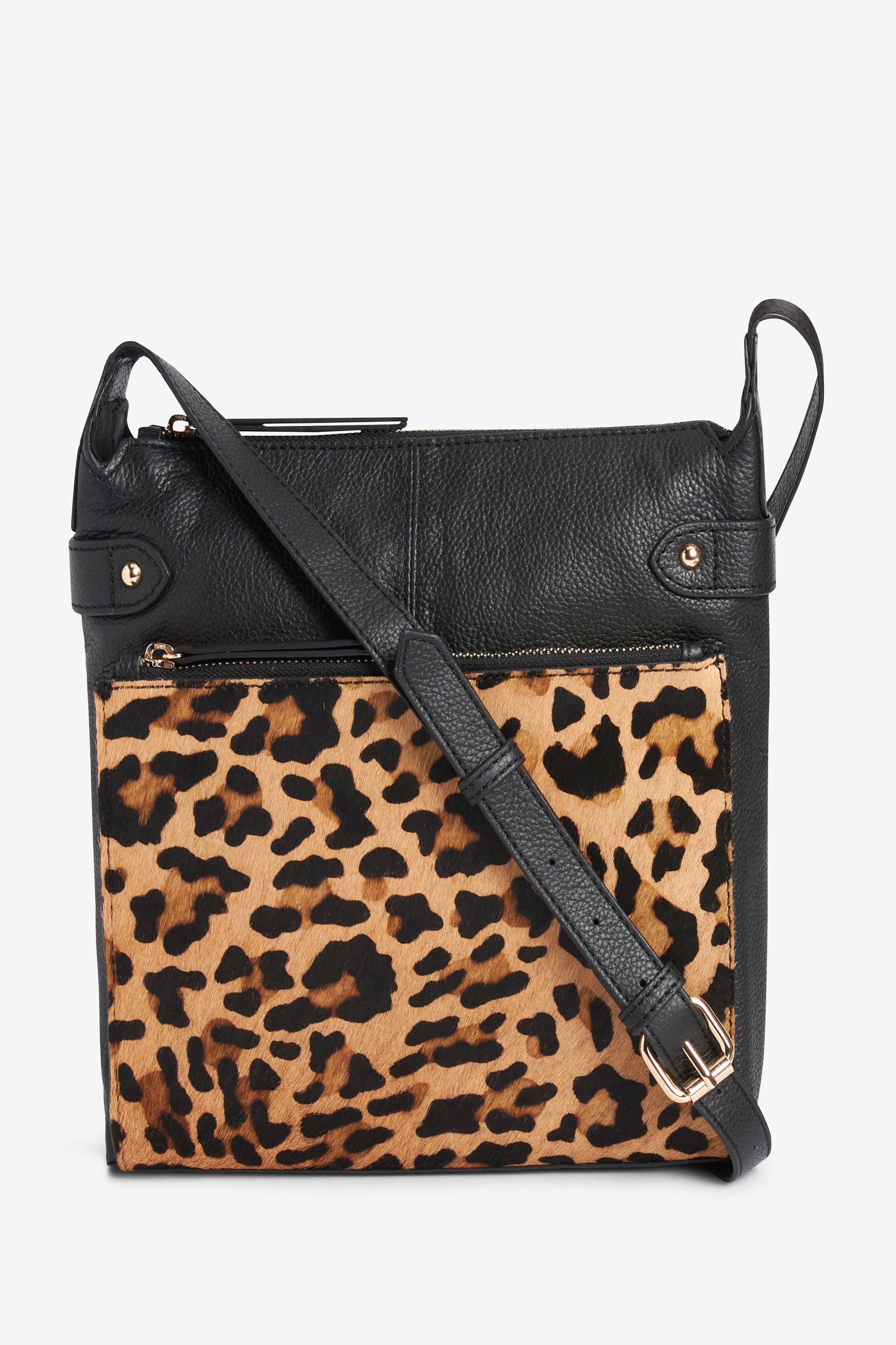 Buy Animal Print Leather Pocket Messenger Bag from Next Luxembourg