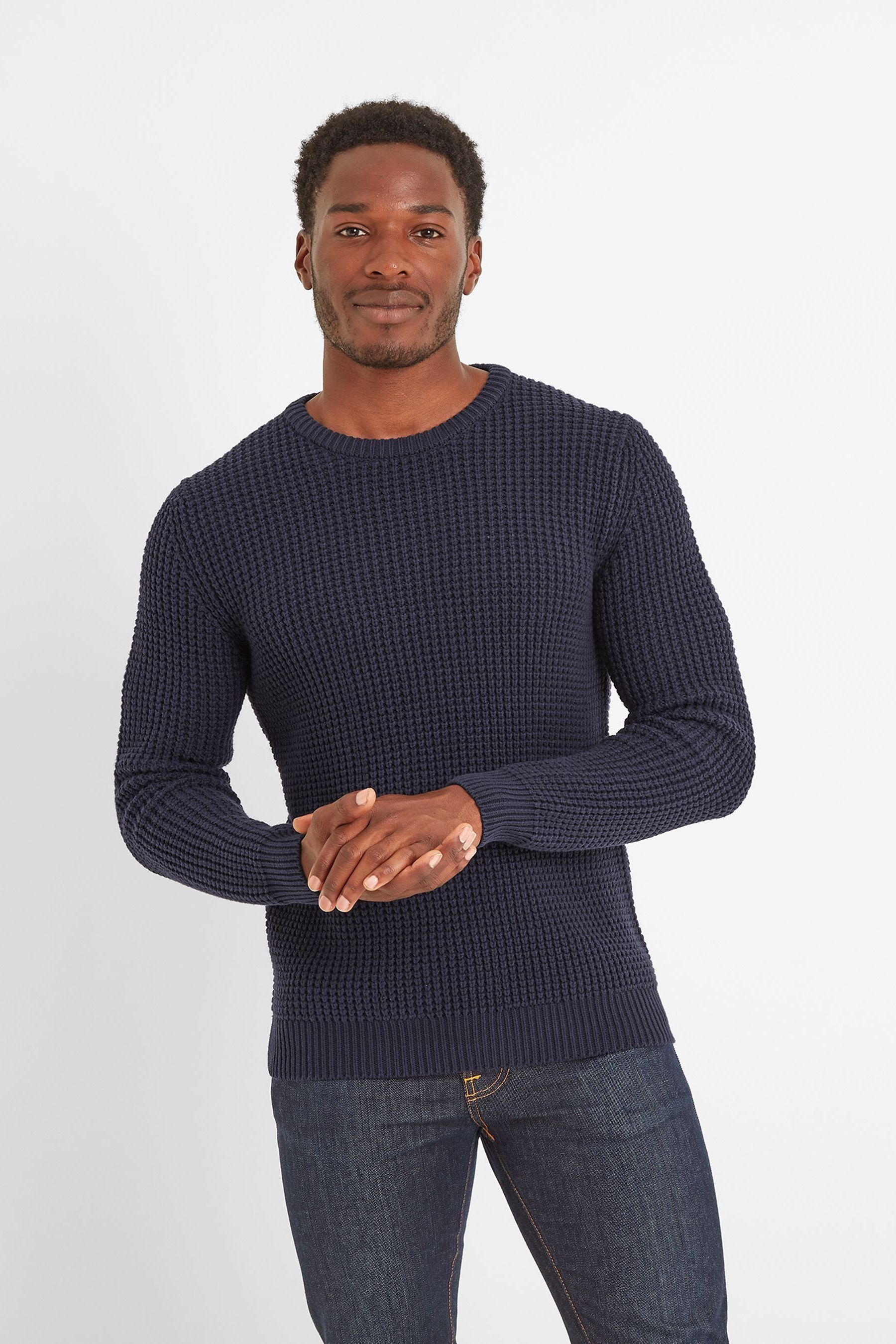 Buy Tog 24 Mens Blue Neil Crew Neck Jumper from Next Luxembourg
