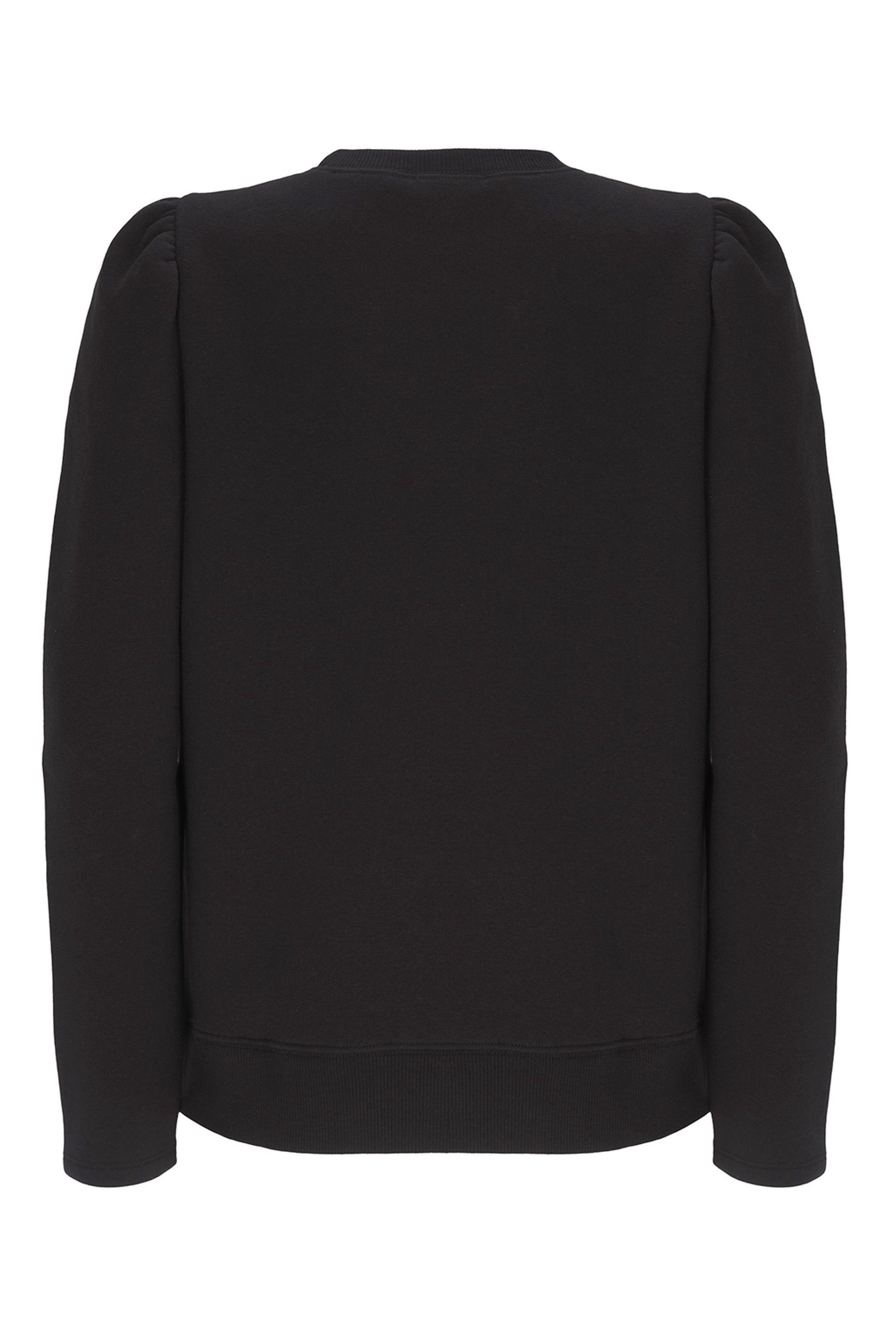 Buy Mint Velvet Black Puff Sleeve Sweatshirt from Next Luxembourg