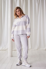 self. Grey Stripe Loungewear Set - Image 4 of 11
