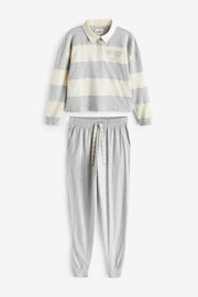 self. Grey Stripe Loungewear Set - Image 8 of 11