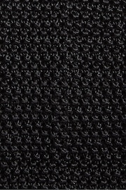 Reiss Black Bank Knitted Silk Tie - Image 4 of 4