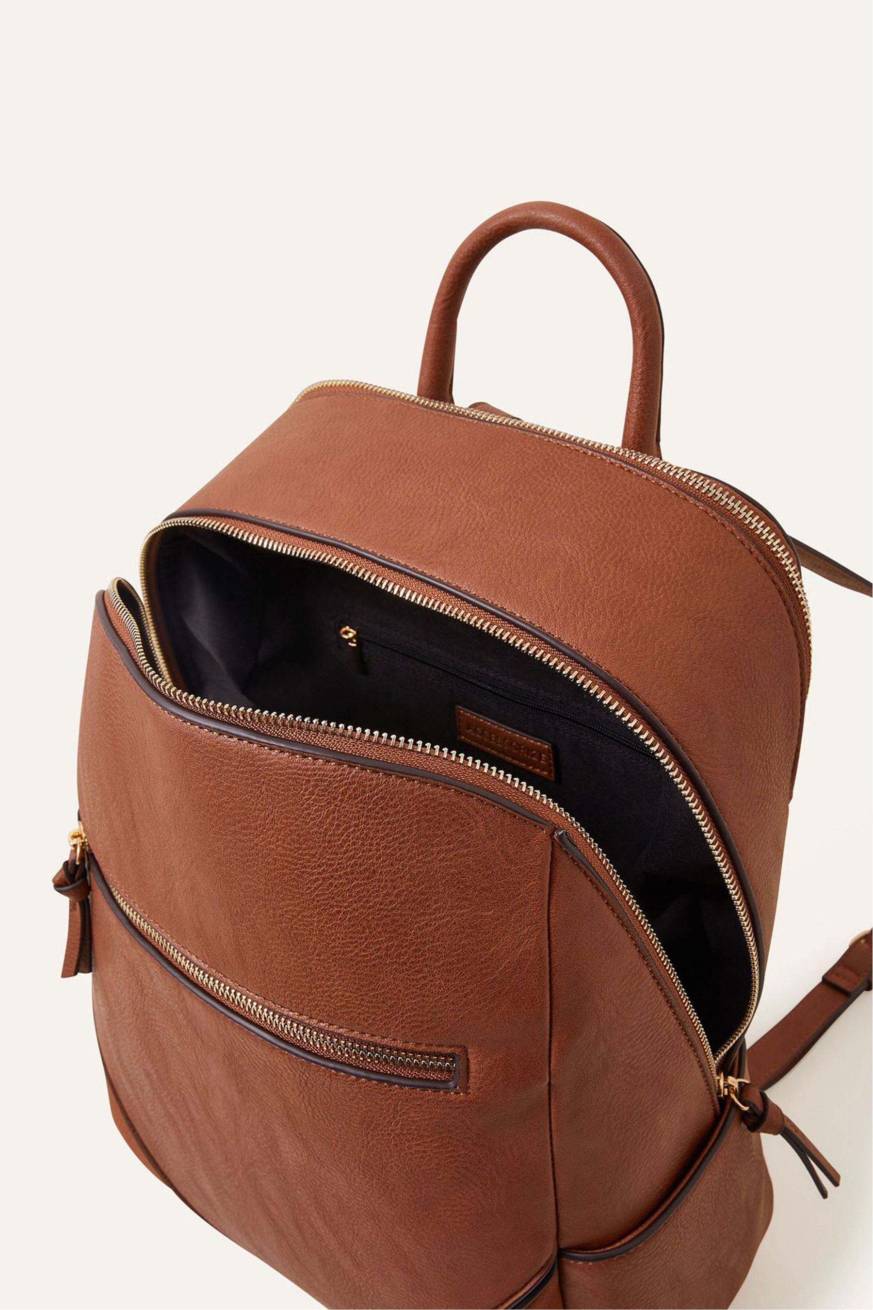 Buy Accessorize Brown Classic Zip Around Backpack from the Next UK online shop