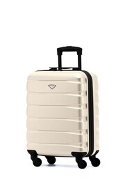 Flight Knight 55x40x20cm Ryanair Priority 4 Wheel ABS Hard Case Cabin Carry On Hand Black Luggage - Image 1 of 7