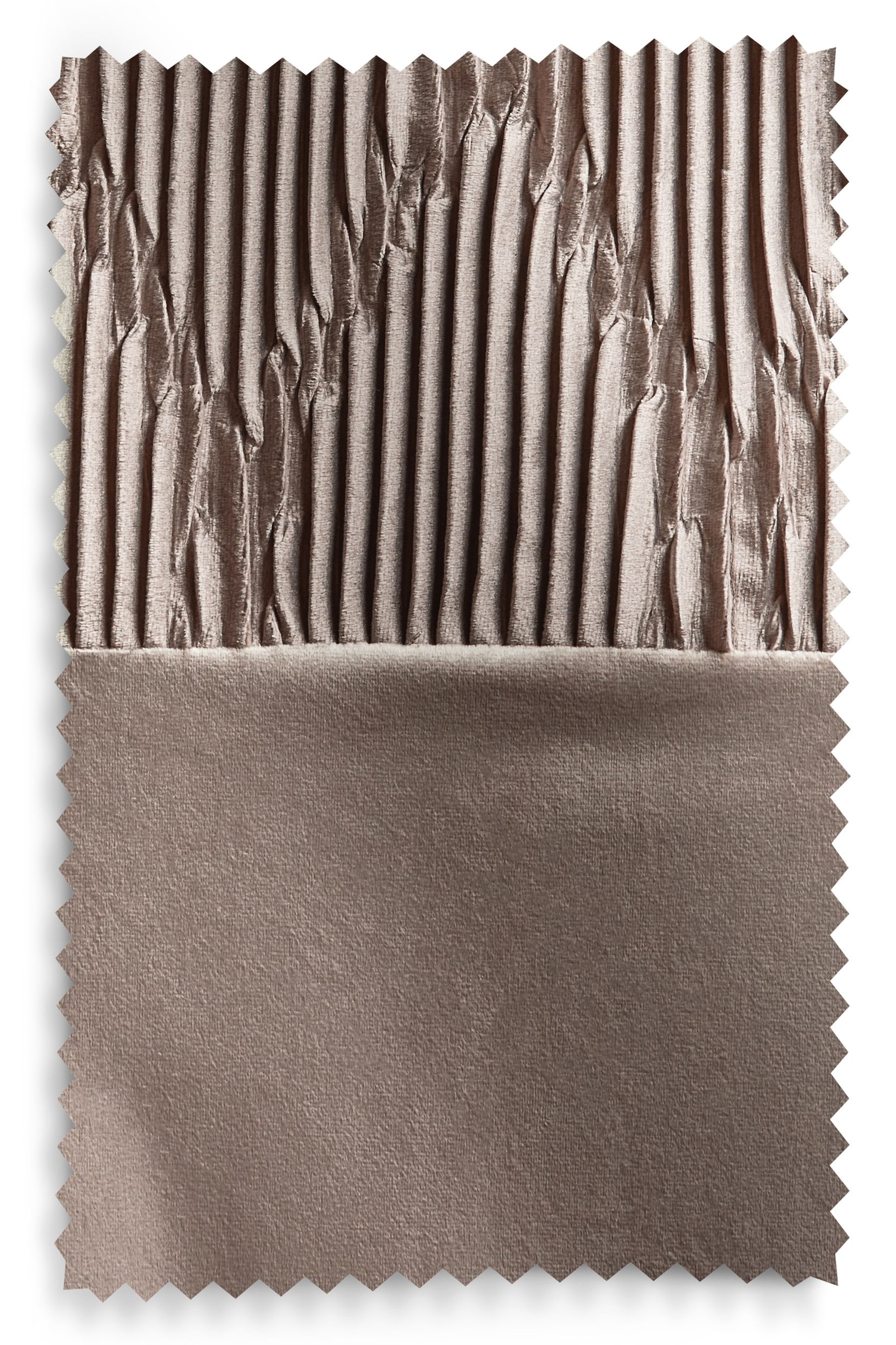 Mink Natural Velvet Pleated Panel Super Thermal Eyelet Curtains - Image 5 of 6