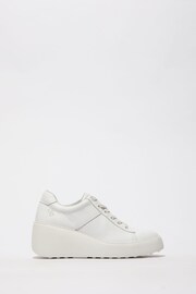 Fly London White Delf Wedge Trainers - Image 1 of 4