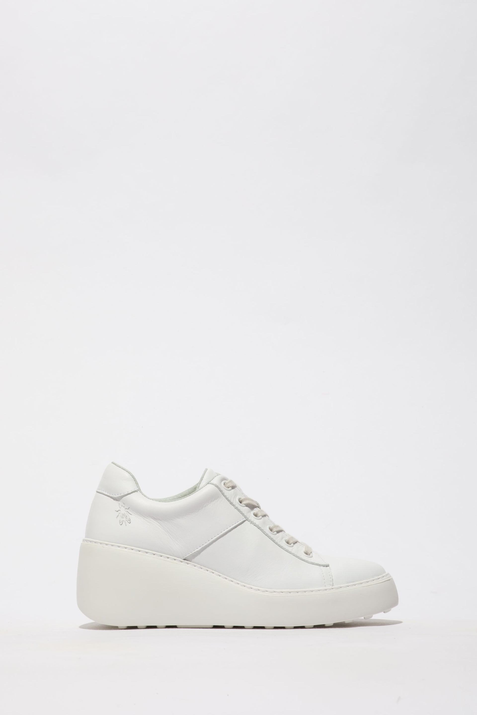 Fly London White Delf Wedge Trainers - Image 1 of 4