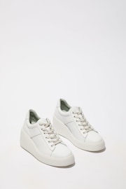 Fly London White Delf Wedge Trainers - Image 3 of 4