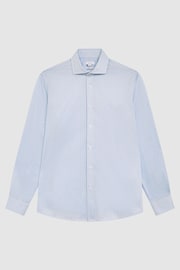 Reiss Blue/White Bosa Slim Fit Striped Shirt - Image 2 of 7