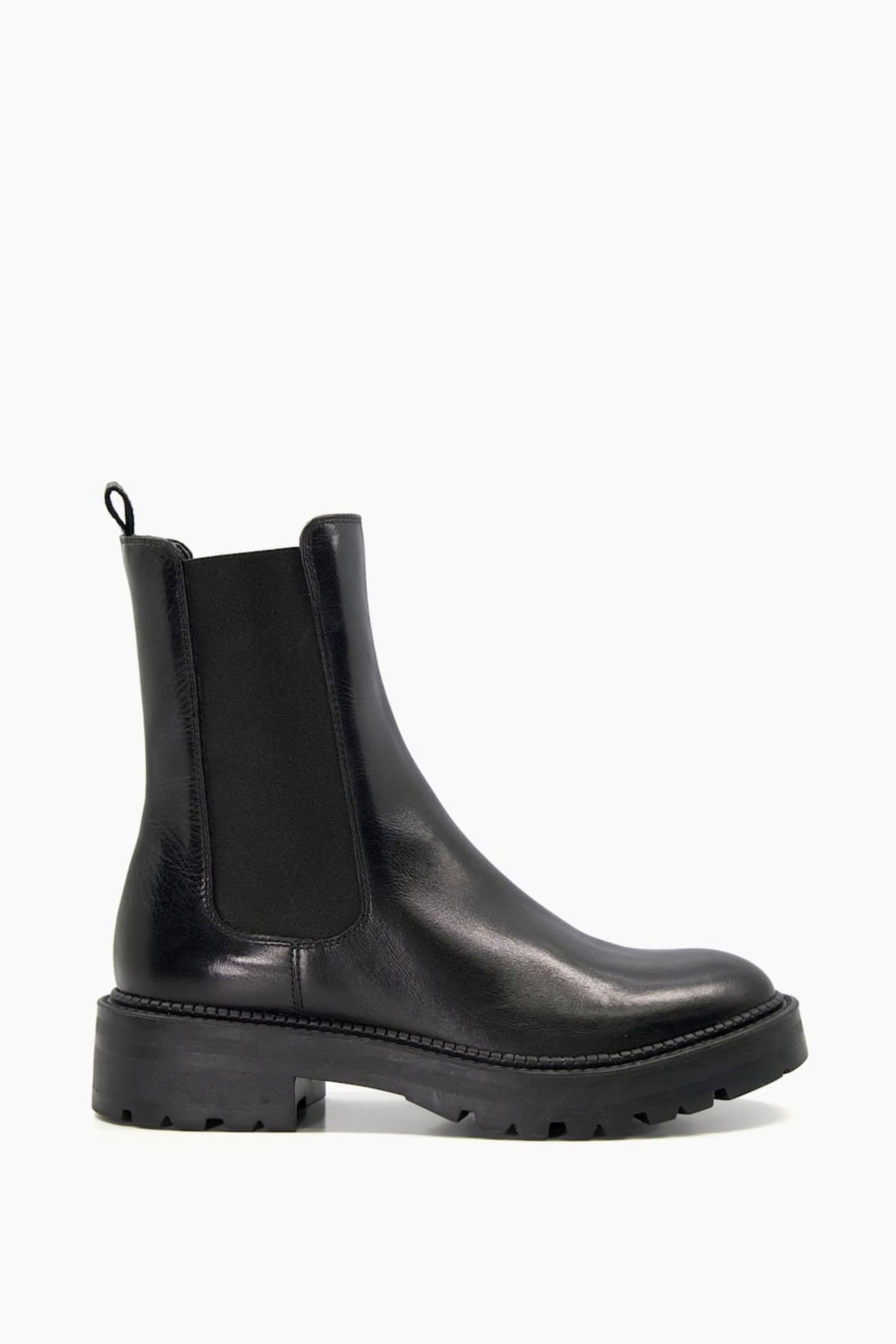 Buy Dune London Black Picture Cleated Chelsea Boots from Next Canada